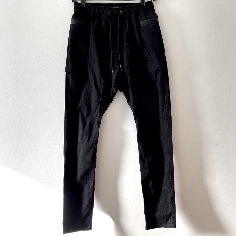 Zanerobe Washed Black Cargo Pants Slim Fit 29waist